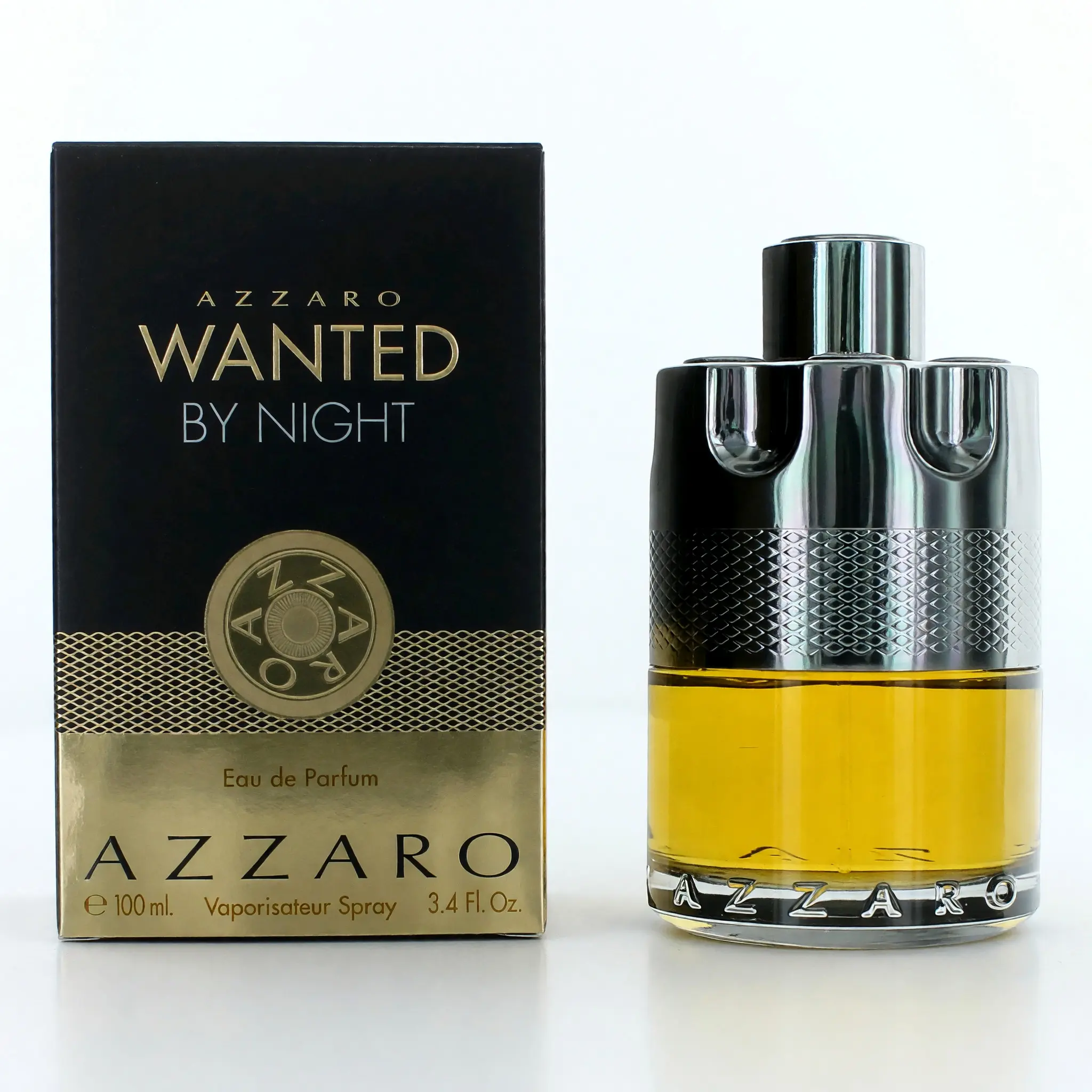 Azzaro Wanted By Night Eau de Parfum, Cologne Spray Men's Fragrance with Lemon & Cedarwood, Bold Aromatic Accord, 3.4 oz