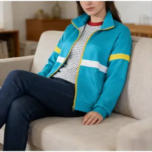Tweens Max Mayfield Costume - Stranger Things Blue Jacket with Attached Shirt, Iconic 80s Style & Soft Fabric, Perfect for Halloween, Cosplay Conventions & Watch Parties
