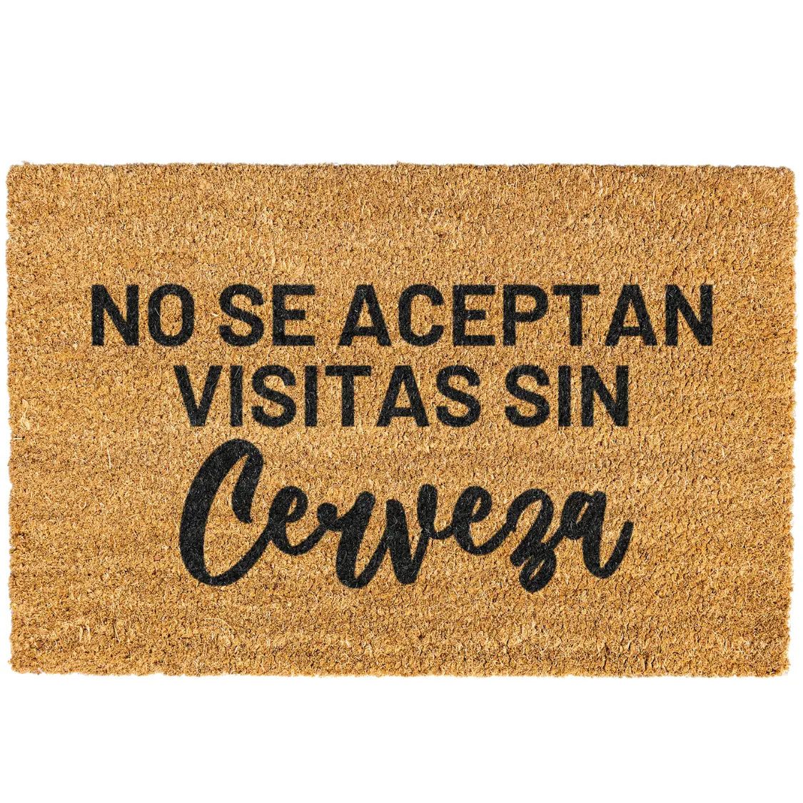 No se aceptan visitas sin cerveza, Pitorro, Coquito doormat, Welcome Mat, Funny, Spanish door mat