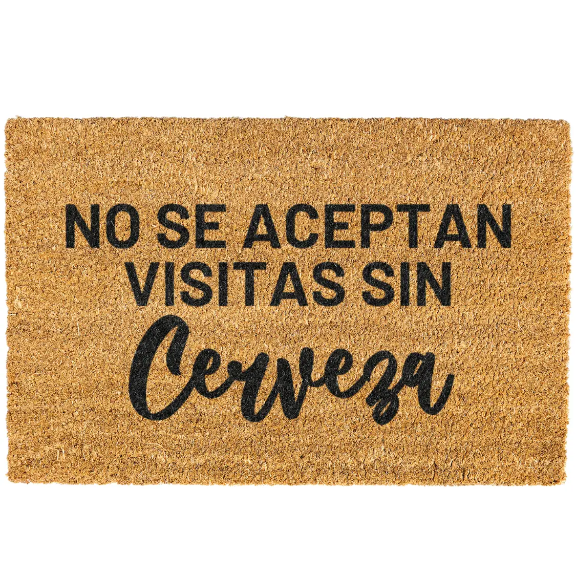 No se aceptan visitas sin cerveza doormat, Welcome Mat, Funny, Spanish door mat