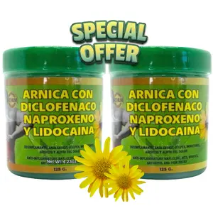 VIRAL Arnica Gel – 2x1 Two Bottles Arnica + Lido (4.23 oz) Each – Herbal Muscle Massage & Recovery Gel – Soothing Natural Care