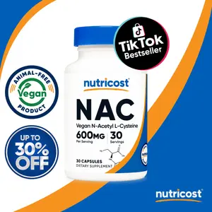 Nutricost N-Acetyl L-Cysteine (NAC) Supplement Capsules
