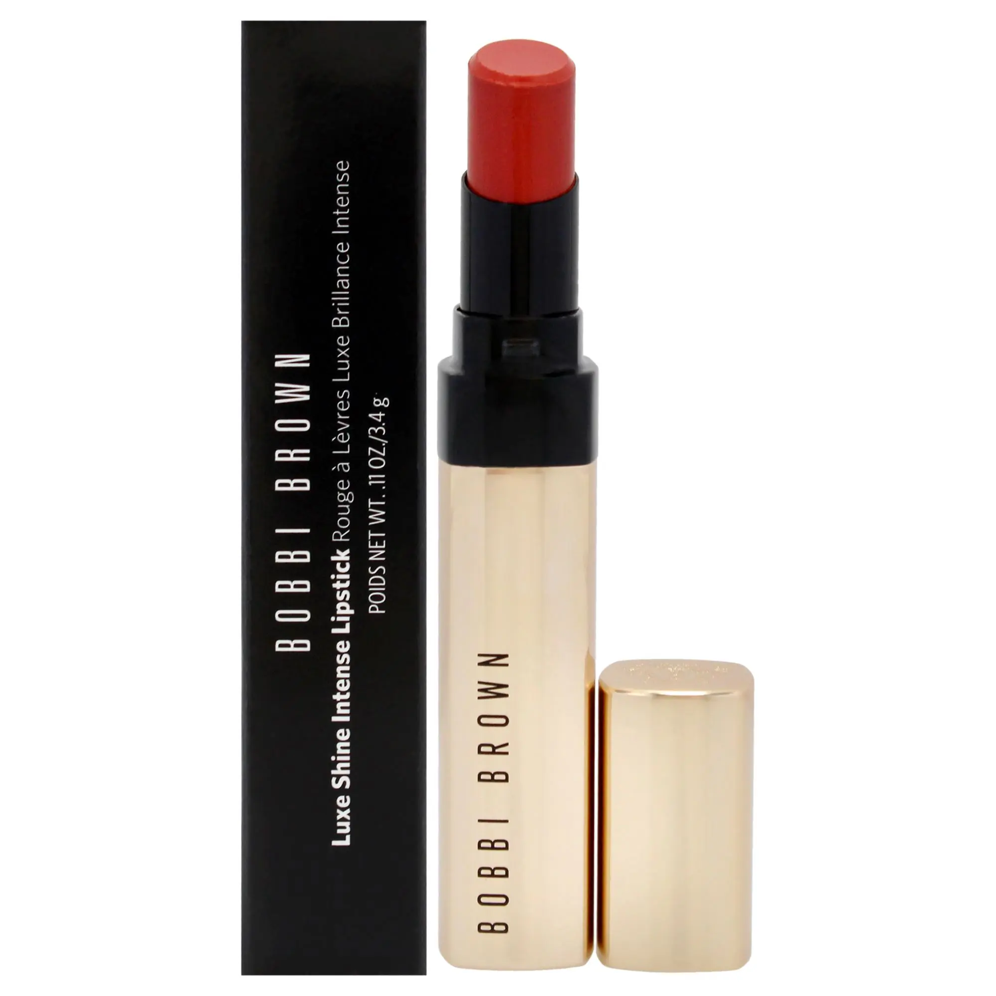 Bobbi Brown Luxe Shine Intense Cosmetic Makeup Lipstick - Supernova for Women, Bold Look, Easy Apply, 0.11oz