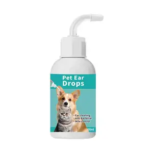 Cat and Dog Ear Cleaner  Alcohol-Free Dog Ear Wash to Help Soothe Itchiness and Cleans The Ear Canal from Debris and Buildup That May Cause Infection For Dogs and Cats of all ages[60ml]