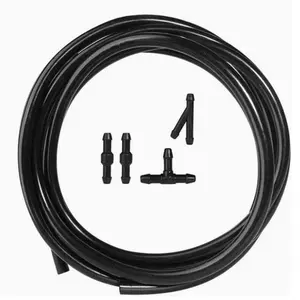 Car wiper spray hose DIY glass cleaning spray hose Washer Hose 4*7 black hose