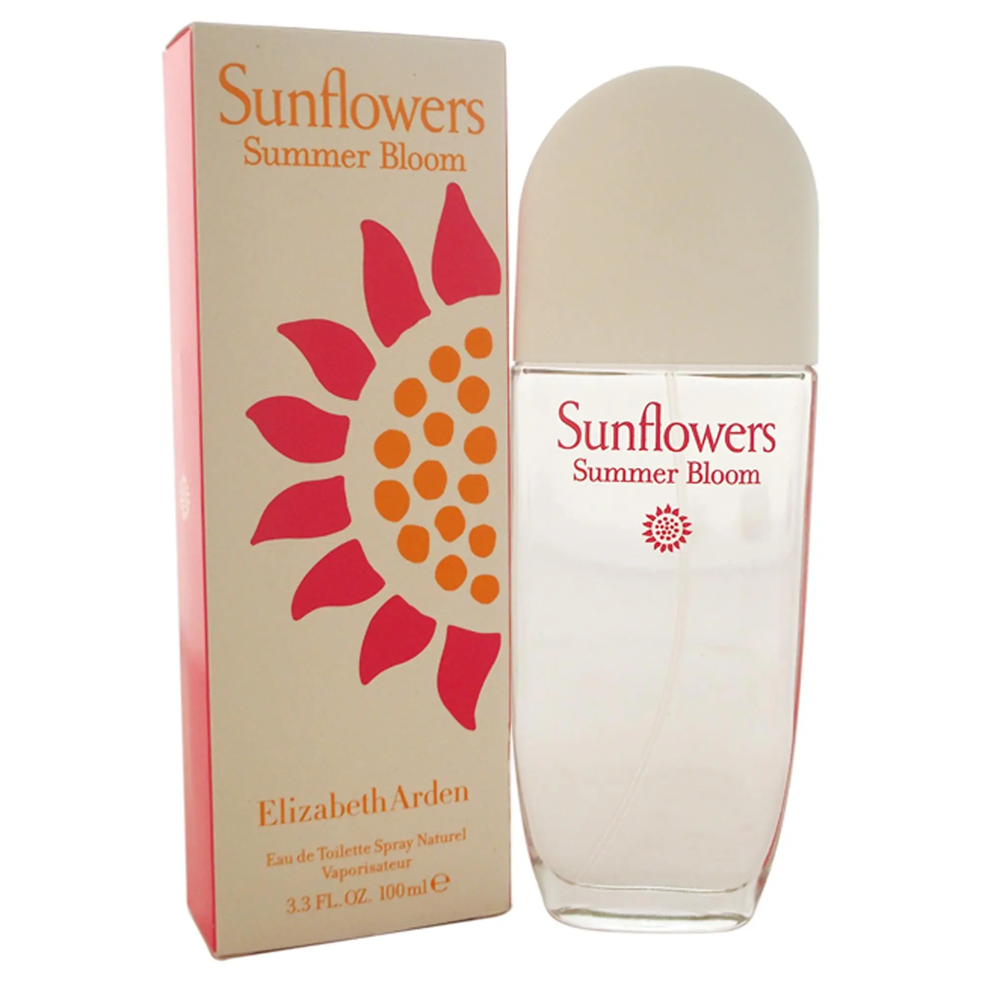 Elizabeth Arden Sunflowers Summer Bloom Fresh Floral Women's EDT Spray - 3.3 fl oz Single Bottle, Easy to Apply Spray on Skin