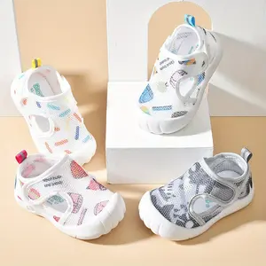 Baby Summer Sandals Breathable Mesh Sole Non-Slip Outdoor Shoes Suitable for Boys and Girls Aged 9-30 Months