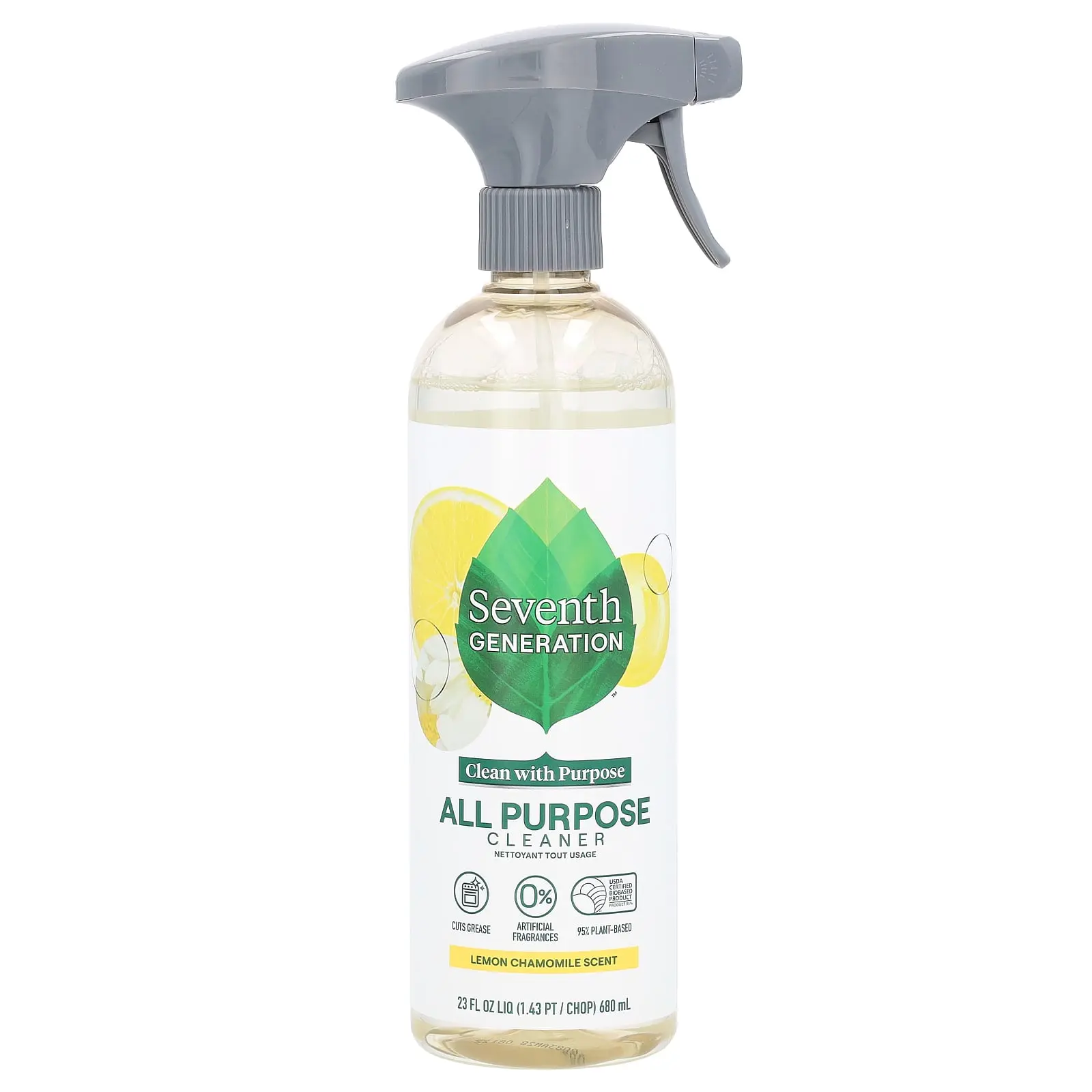 Seventh Generation All Purpose Cleaner, Lemon Chamomile, 23 fl oz (680 ml)