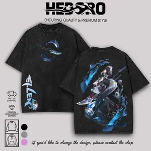 Ellen Joe ZZZ Zenless Zone Zero Washed Tshirt, Soft Cotton Unisex Wear, Indie FPS Game Shirt, Streetwear game merch gift