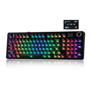 EPOMAKER AULA F99 MAX Wireless Mechanical Keyboard, Smart Screen & Knob, 8000mAh, 2.4Ghz/BT Creamy Keyboard, Pre-Lubed Switch, Hot-Swappable, RGB Backlit, Custom Software keyboards for gaming creamy keyboard dealsforyoudays