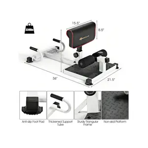 Fitness equipment  Goplus Multifunction Squat Hip Thrust hine Sit Up Exercise Set Strength training