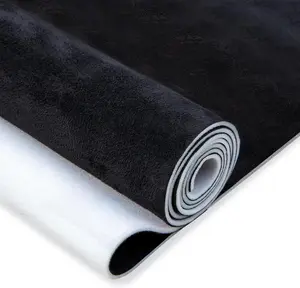 Suede Auto Headliner Fabric 96" L  60" W with  Backing - Black Interior Replacement Material for //SUV/RV Roof, Tube Packaging - Home Repair/DIY Headliner Material