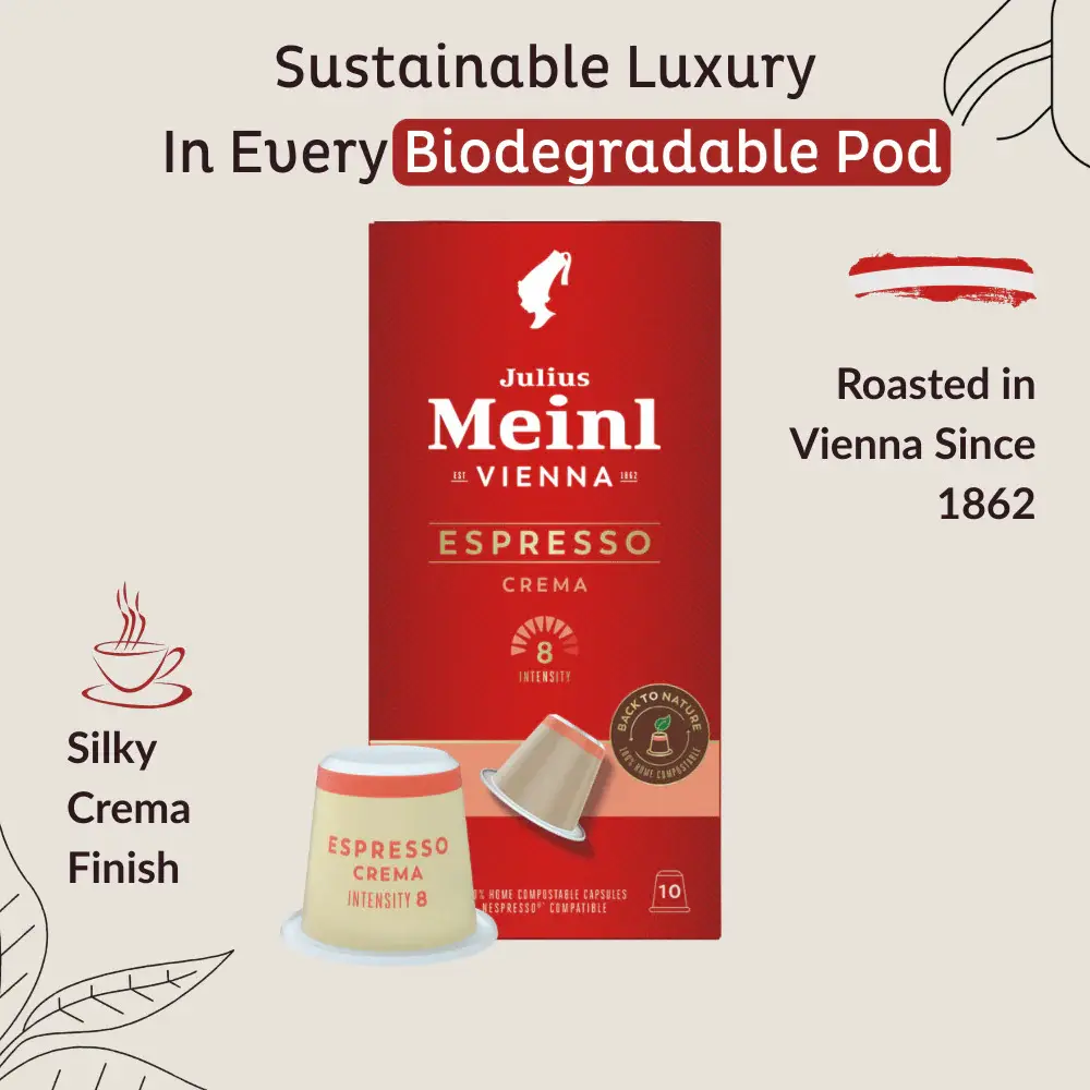Espresso Crema - 100 Pods of Sustainable Luxury.