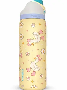 [PRE-ORDER SHIPPING 15-20DAYS] 32oz Stainless Steel Insulated Water Bottle with FreeSip Lid – Cute Goose Colorway, Reusable Hydration Bottle for Gym, Travel & Women's Day Gift
