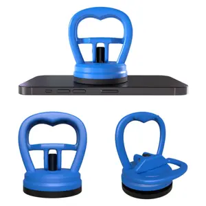Blue 2-Pack Heavy-Duty Suction Cups & Dent Pullers for Electronics and Surfaces Up to 22 Lbs - Vacuum Grip Tools for Screen Removal & Repairs