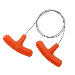 Hand-Pulled Wire Saw, Rope-Driven Line Saw, Survival Outdoor Tool, Chain Saw Alternative, Durable Handheld Cutting Gear