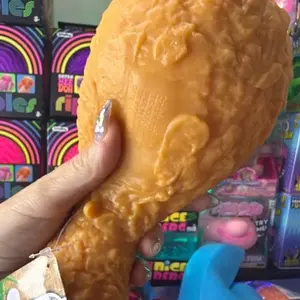 Giant chicken leg stress relief squishy toy