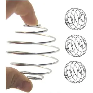 3 Count Stainless Steel Shaker Ball Wire Whisk Shaker Mixer Mixing Ball Cup Blend Shaker Egg Kitchen
