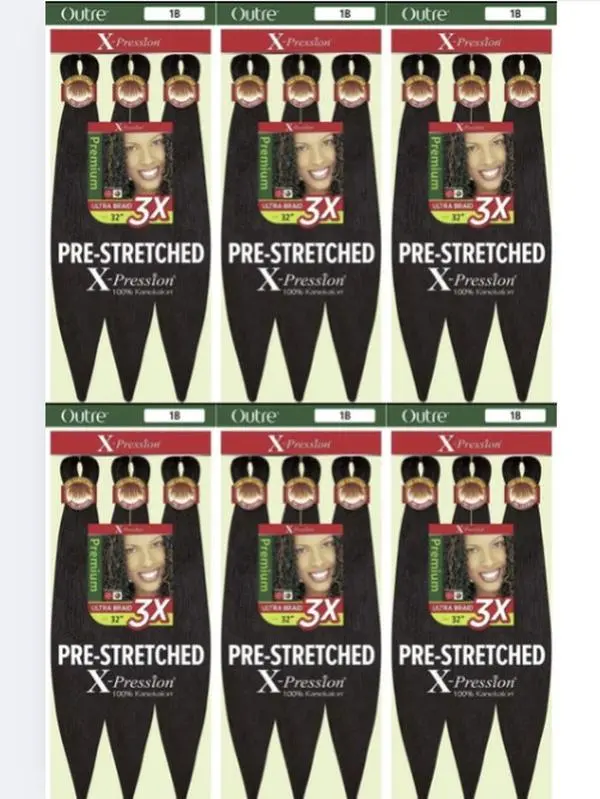 Outre X-Pression Pre-Stretched Braid - ULTRA BRAID 3X 32" (6 Pack Deal!)