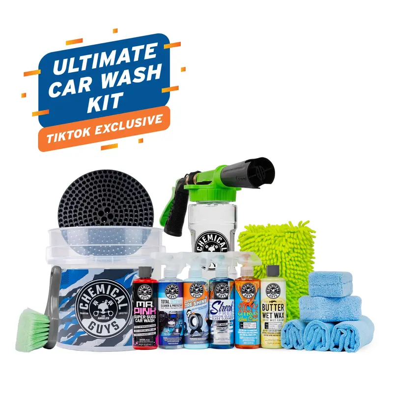 CHEMICAL GUYS Car Care Bundles โ Shop 3 Car Wash Kits with Wash Essentials, Interior Cleaners, Exterior Cleaners & More, Complete Car Care at Home or On-the-Go