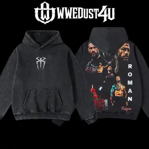 WWEDust4U Retro Vintage Limited Edition Roman Reigns "OTC/Tribal Chief" Men's Hoodie, 100% Cotton Blend Apparel, Pre-washed Soft Fabric, Classic