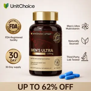 UnitChoice MEN’S ULTRA Multivitamin | Natural Healthcare Supplement | Plant-Based Formula | 60 Count | Contains Damiana