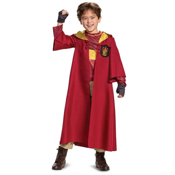 Kids Harry Potter Deluxe Gryffindor Quidditch Robe Costume