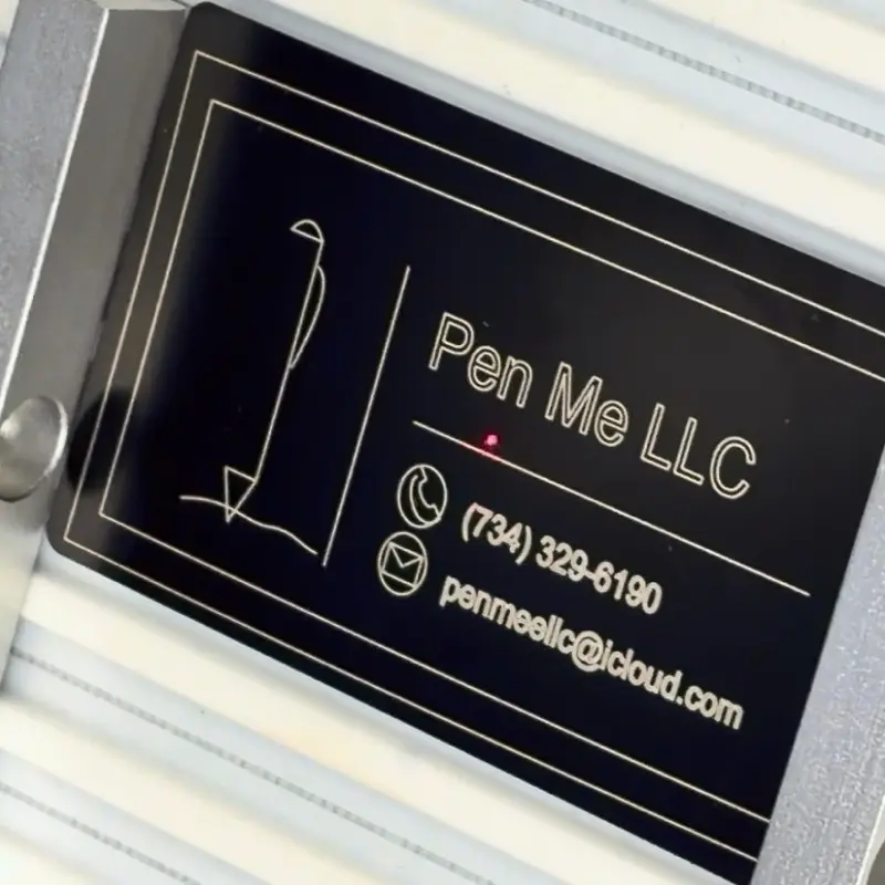 Custom Engraved Metal Business Cards | Premium Cards | Luxury Networking Cards