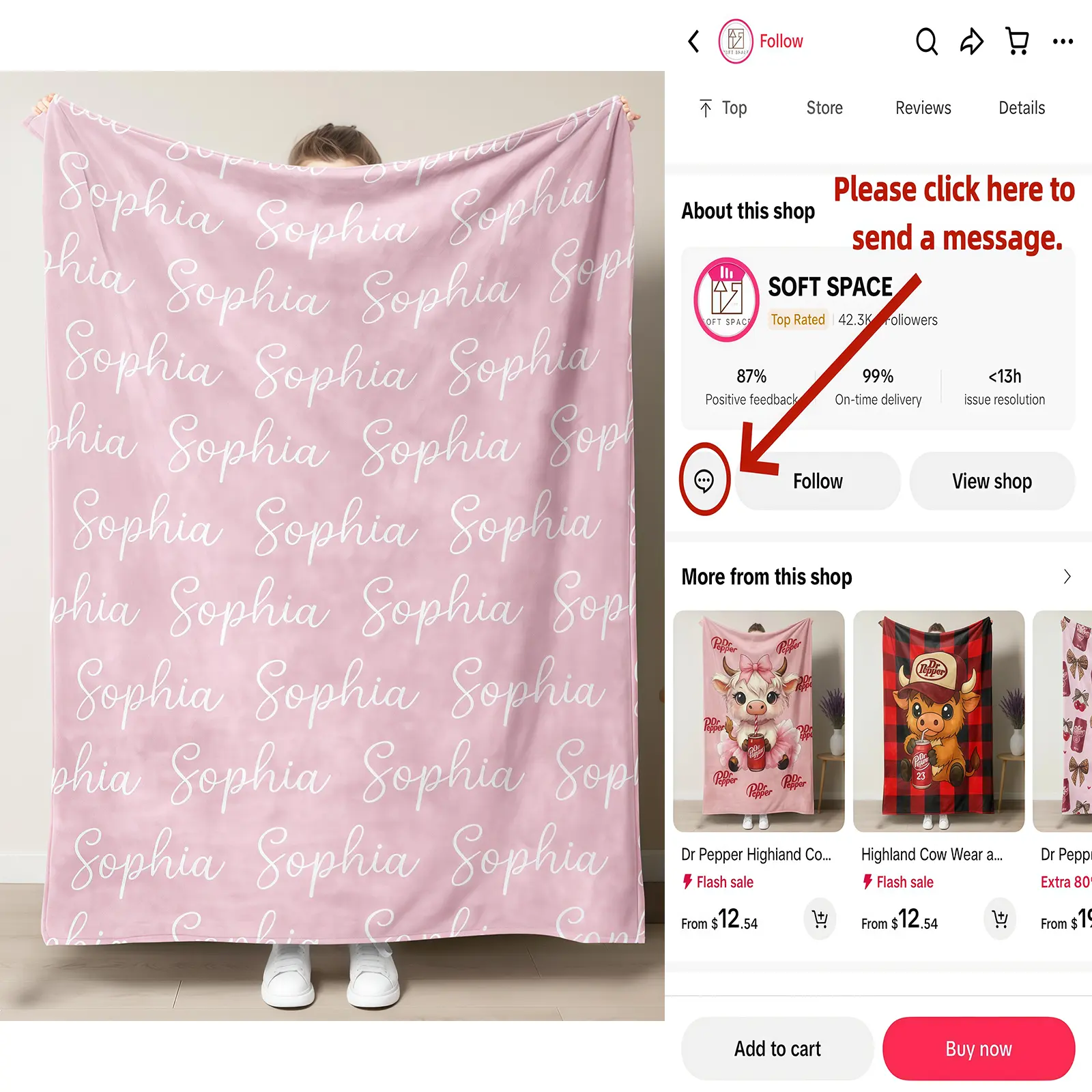 Customized Blanket, Baby Girl Blanket, Name Blanket, Girl Blanket Gift, Baby Blanket, Kids Blanket, Personalized Gift, Custom Gift
