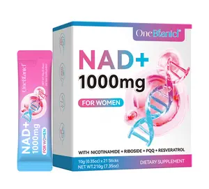 ONEBTANICL Edible NAD+ Dietary Powder Vitamin Supplements - 30pcs Premium Natural Nicotinamide Riboside, Resveratrol, Antioxidant Healthcare Support, DNA Repair