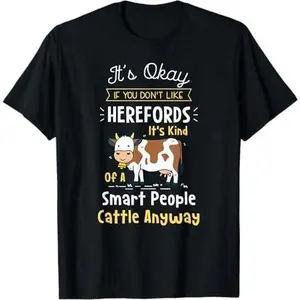 Hereford Cattle Farm Funny Hereford Cows Farmer T-Shirt