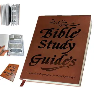 Bible Study Guide, Bible Study Notebook for Beginners, Daily Devotional Journal, Prayer Reflections Religious Notebook With Daily Scripture Quotes for Groups & Personal Growth