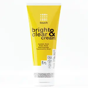 TOUCH Bright & Clear Cream for Dark Spots on Face - Azelaic Acid, Kojic Acid, Tranexamic Acid, Niacinamide - 2 oz