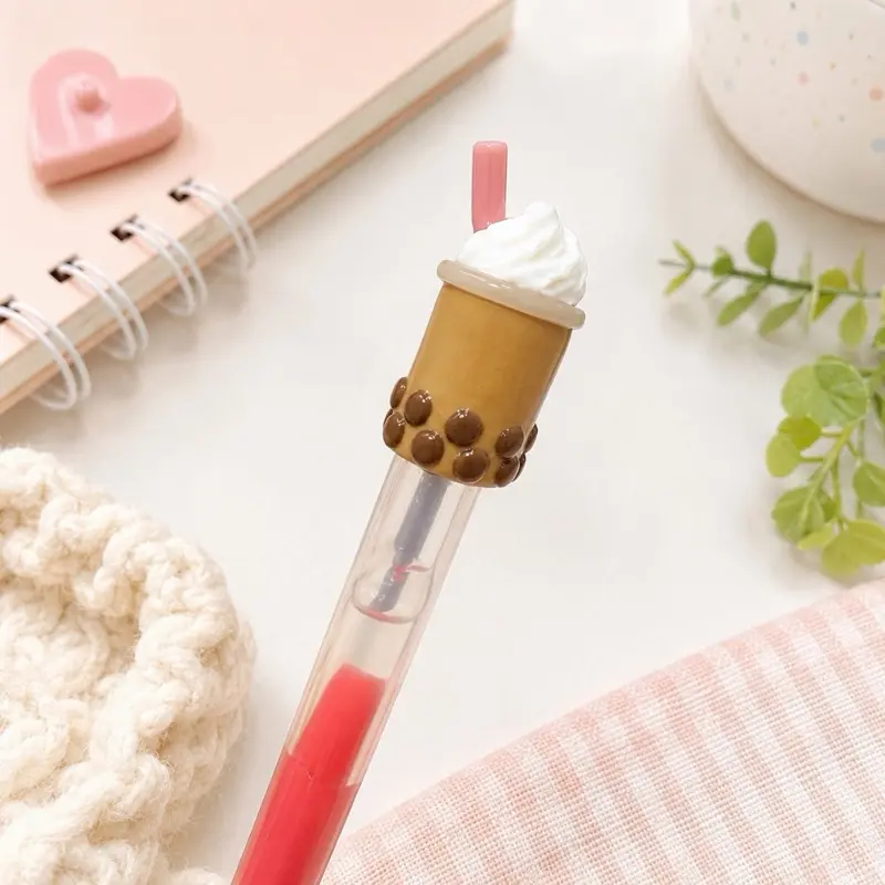Milk Tea Gel Pen Flow Cap