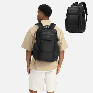 1pc Business Backpack Men, Spacious Waterproof Laptop Bag, Multi-functional Commuter Rucksack, Minimalist High-end Office Travel Bag