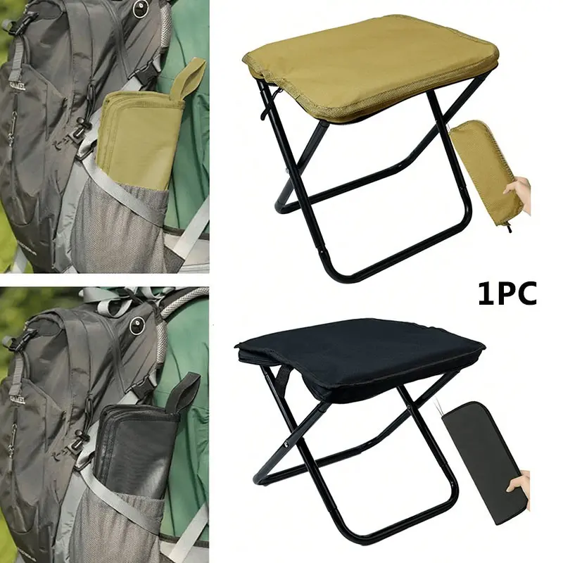 Portable Lightweight Iron Alloy Folding Chair, Compact Design for Outdoor Activities, Outdoor Seating, Versatile Use, Easy to Carry, Picnic Chair, Camping Folding Chair, Lightweight Foldable Chair, Folding Camp Chairs