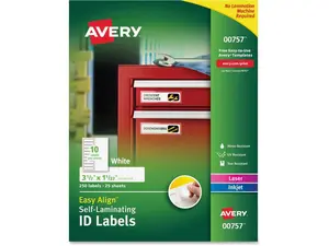 Avery Easy Align Self-Laminating ID Labels