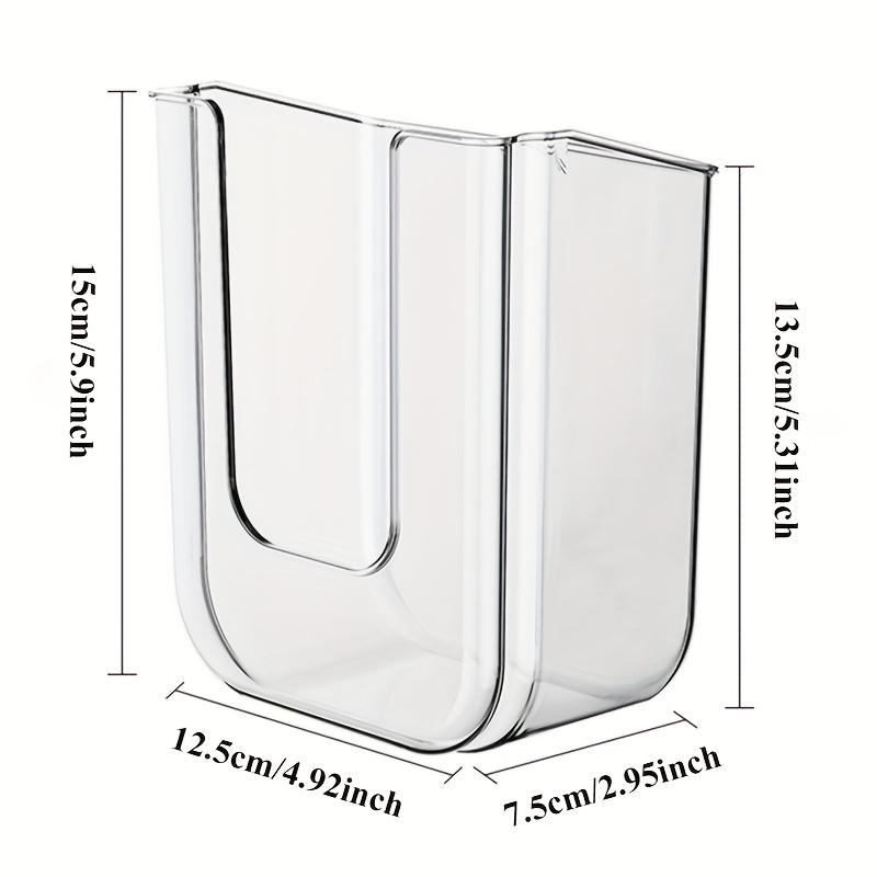 Wall Mounted Wet Wipes Dispenser U-Shaped - Non-Porous Light Luxury Bathroom Storage Box, Large Opening Strong Load-Bearing, Multi-Function Tissue Holder for Toilet Face Towels