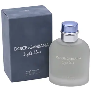DOLCE & GABBANA Light Blue Men's Cologne Eau de Toilette, 4.2 fl oz Aromatic Citrusy Fragrance with Citrus Blend, Masculine Woods Notes, Fresh Aroma, New in Box, Citrus Woods Fragrance, Light Fragrance Cologne