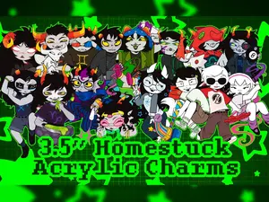 Homestuck Acrylic Keychain Cute Charms! Homestuck Keyring Cute Accessory, Fun Charm For Backpack Or Purse | High Quality and Customer Favorite Items