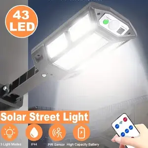 Strong Solar Light, Commercial Street & Area Lighting, Outdoor LED Wall Lamp, Garden Path Lights, Outdoor Waterproof Lights, Motion Sensor, Remote Control, Rechargeable