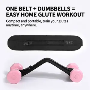 Photo Props Adjustable Weighted Training Belt Hip Thrust Assist Strap Fitness Load Belt for Glute Training Weight Lifting Workout Equipment