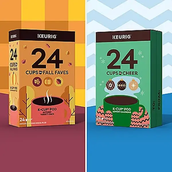 Keurig 24 Cups  Variety Pack - Keurig Single Serve Pods - Countdown - Advent Calendar - Flavored Coffee
