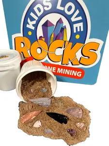 Arrowhead Gemstone Mining Bucket – Crystal & Arrowhead Dig Kit | Discovery Activity Set for Collection & Learning