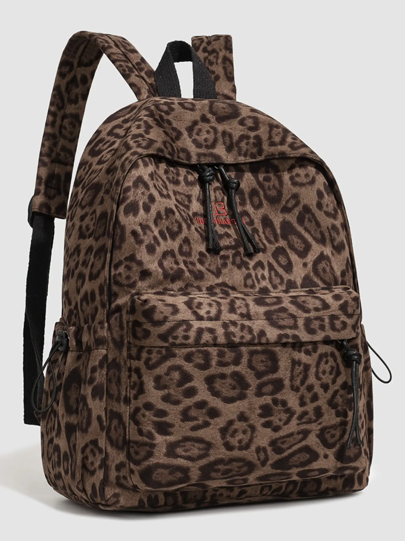 Women's Casual Leopard Print Backpack, Trendy Backpack, Large Capacity Commuter Bag, College Style Travel Bookbag, Fall Winter Fashion, Versatile Backpack, Printed Backpack