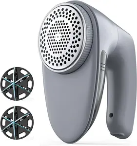 Fabric Shaver, Lint Shaver, Lint Remover Defuzzer Sweater Shaver for Clothes and Furniture(6-Leaf Blades,65mm Mesh,2 Blades Extra)