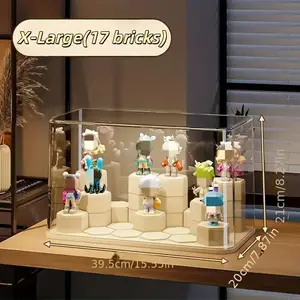 Transparent Collectible Display Case No Assembly Needed Ideal for Figures Dolls Mystery Boxes