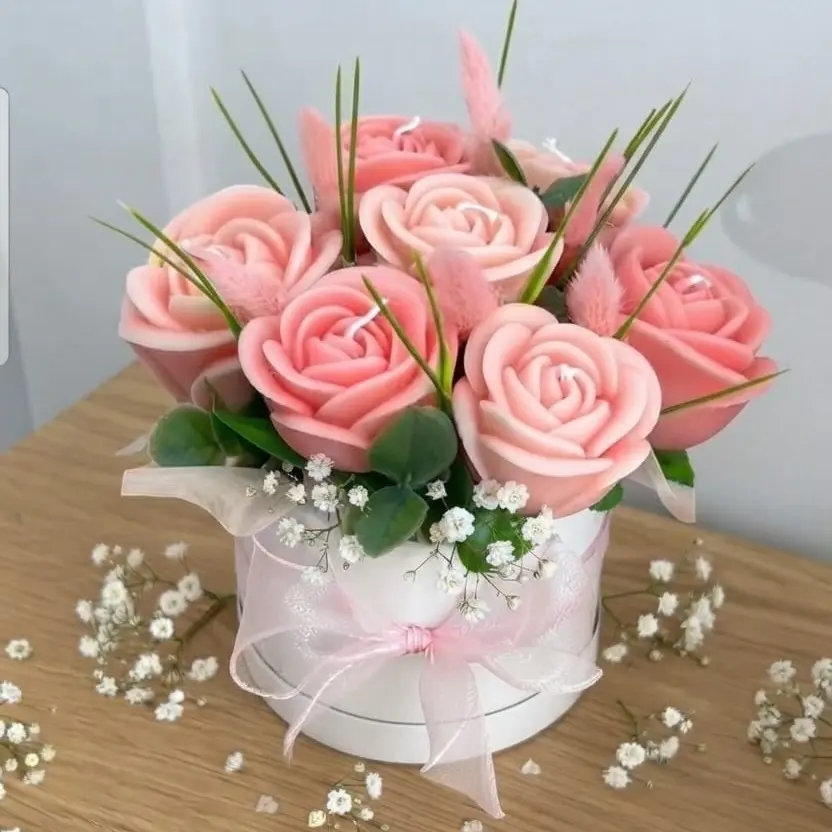 BOUQUET ROSES (11 PIEZAS) HANDMADE CANDLES