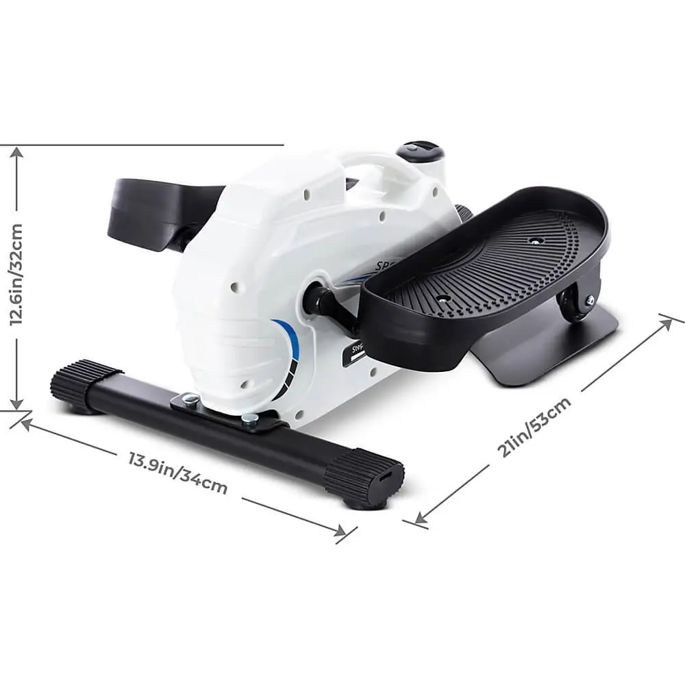Compact Elliptical Fitness Machine Stand Up / Sit Down - Portable Mini Stepper Exercise Anywhere Any Time