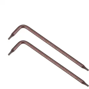T6 Anti Tamper Proof Torx  Key Bit Wrench, L-Shape 2.68-inch Long Arm, S2 Steel 2 count